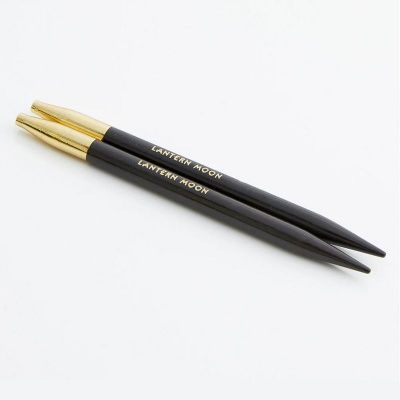 Спицы съемные "Lantern Moon" 6мм/10см, эбеновое дерево, 2шт в упаковке, KnitPro, 350149 